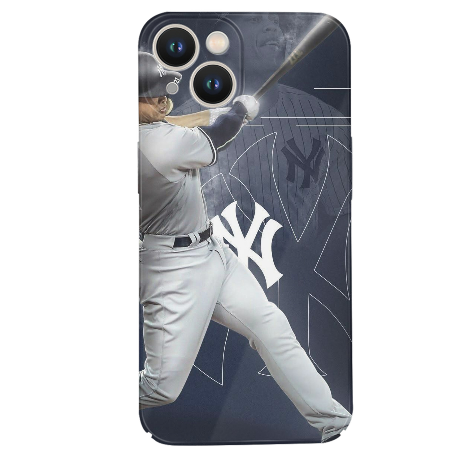 Giancarlo Stanton 27 IPhone 14 Series Full-Cover Hard Case – Shockproof With Raised Camera Protection – Precise Cutouts, Wireless Charging Compatible – Durable, Anti-Yellowing, Easy To Clean